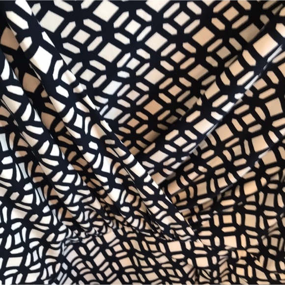 Lauren Ralph Lauren plus 18w faux wrap dress navy - Picture 3 of 3